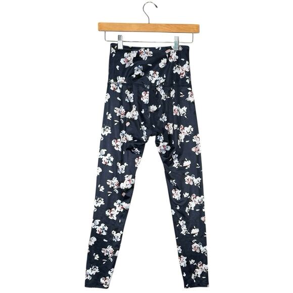Beyond Yoga High Waist Floral Print Leggings Navy Blue Yoga Athleisure | XS - Picture 3 of 9